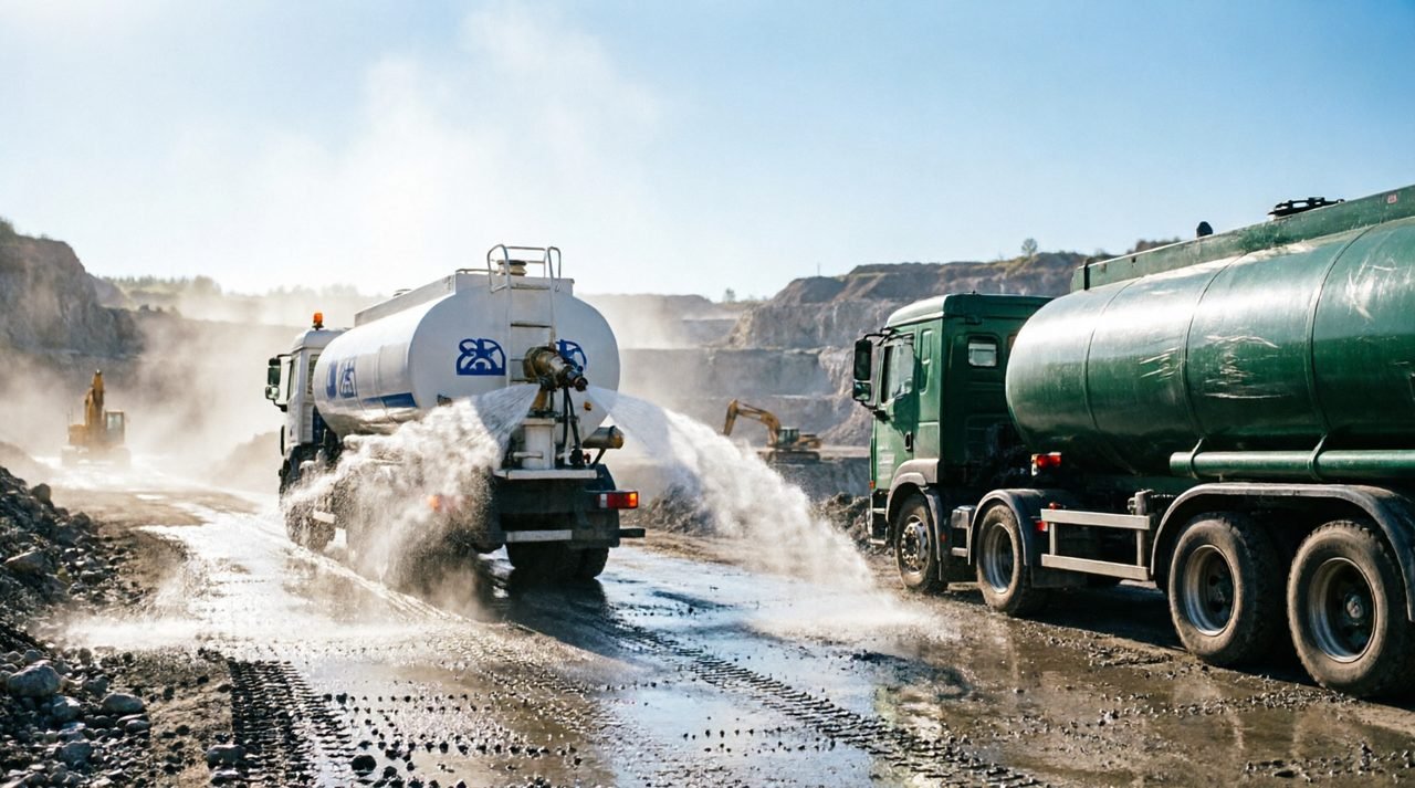 Dust suppression and tanker rounds at Beltaroda